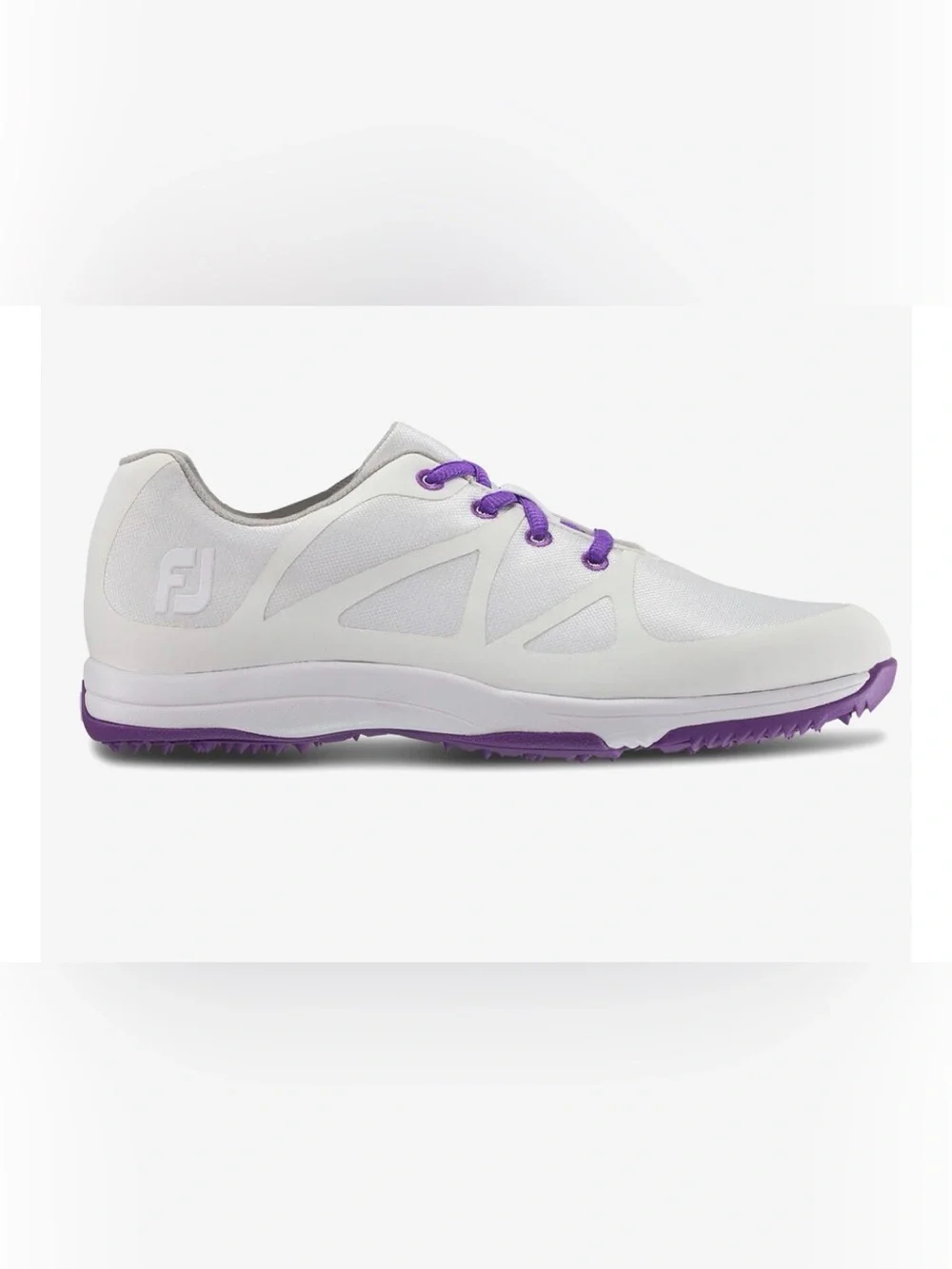 FootJoy Women's White Athletic Golf Shoes with Purple Trim Size 11 M